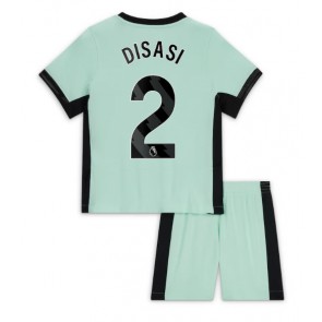 Chelsea Axel Disasi #2 Rezervni Dres za Dječji 2023-24 Kratak Rukavima (+ kratke hlače)